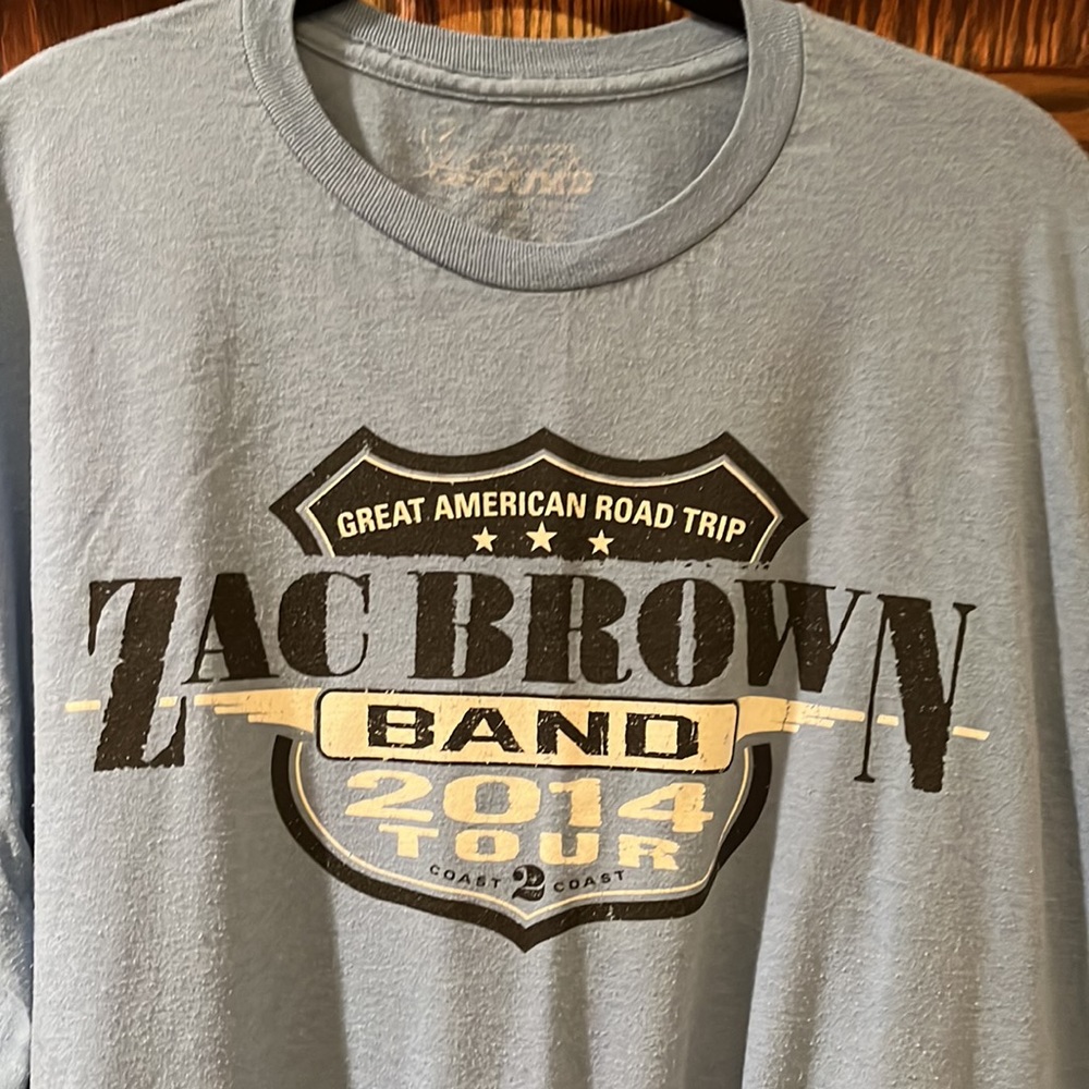 Zac Brown Band Coast 2 Coast 2014 Tour Tee. Size XXL
